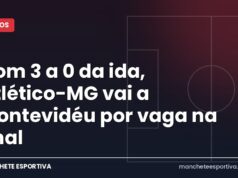 Com 3 a 0 da ida, Atlético-MG vai a Montevidéu por vaga na final Arte Manchete Esportiva sobre Montevideo City Torque x Atlético-MG na Sul-Americana