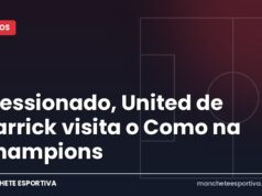 Pressionado, United de Carrick visita o Como na Champions Arte Manchete Esportiva sobre Como x Manchester United na Champions League