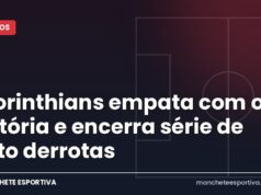 Corinthians empata com o Vitória e encerra série de oito derrotas Corinthians x Vitória pela 31ª rodada do Brasileirão na Neo Química Arena