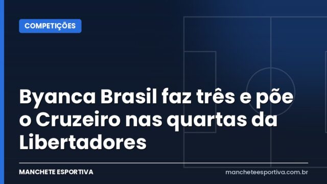 Byanca Brasil faz três e põe o Cruzeiro nas quartas da Libertadores Byanca Brasil faz três e põe o Cruzeiro nas quartas da Libertadores