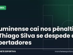 Fluminense cai nos pênaltis e Thiago Silva se despede da Libertadores Thiago Silva com a camisa do Fluminense