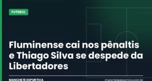 Fluminense cai nos pênaltis e Thiago Silva se despede da Libertadores Thiago Silva com a camisa do Fluminense