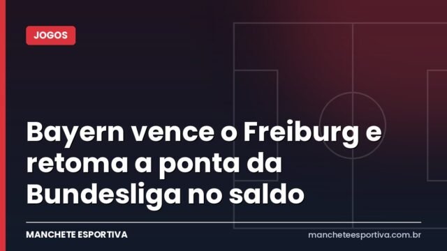 Bayern vence o Freiburg e retoma a ponta da Bundesliga no saldo