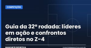 Guia da 32ª rodada: líderes em ação e confrontos diretos no Z-4 Tabela e jogos da 32ª rodada do Brasileirão 2026