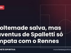 Woltemade salva, mas Juventus de Spalletti só empata com o Rennes Arte da Manchete Esportiva sobre o empate de Juventus x Rennes por 2 a 2 na Liga Europa em Turim