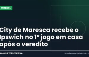 City de Maresca recebe o Ipswich no 1º jogo em casa após o veredito Arte da Manchete Esportiva sobre o Manchester City de Enzo Maresca contra o Ipswich