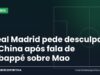 Real Madrid pede desculpas à China após fala de Mbappé sobre Mao Arte da Manchete Esportiva sobre o pedido de desculpas do Real Madrid à China após a polêmica de Mbappé
