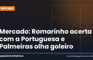 Mercado: Romarinho acerta com a Portuguesa e Palmeiras olha goleiro Ilustração do mercado da bola com Romarinho e a Portuguesa