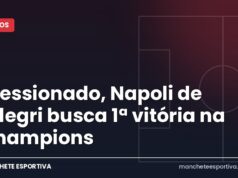 Pressionado, Napoli de Allegri busca 1ª vitória na Champions Napoli x Bodø/Glimt pela Champions League em Nápoles