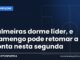 Palmeiras dorme líder, e Flamengo pode retomar a ponta nesta segunda Arte da Manchete Esportiva sobre a briga pelo título do Brasileirão entre Palmeiras e Flamengo na 32ª rodada