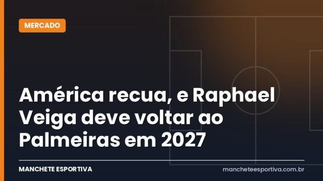 América recua, e Raphael Veiga deve voltar ao Palmeiras em 2027