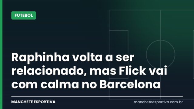 Raphinha volta a ser relacionado, mas Flick vai com calma no Barcelona Raphinha volta a ser relacionado, mas Flick vai com calma no Barcelona