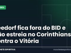 Seedorf fica fora do BID e não estreia no Corinthians contra o Vitória Arte da Manchete Esportiva sobre a estreia adiada de Clarence Seedorf no Corinthians