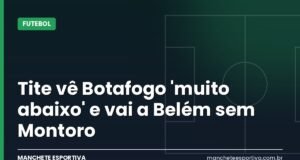 Tite vê Botafogo ‘muito abaixo’ e vai a Belém sem Montoro Arte da Manchete Esportiva sobre o Botafogo de Tite após a derrota para o Inter e o jogo contra o Remo