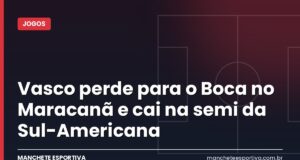 Vasco perde para o Boca no Maracanã e cai na semi da Sul-Americana Torcida do Vasco no Maracanã durante jogo contra o Boca Juniors