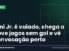 Vini Jr. é vaiado, chega a nove jogos sem gol e vê convocação perto Vinícius Júnior em campo pelo Real Madrid